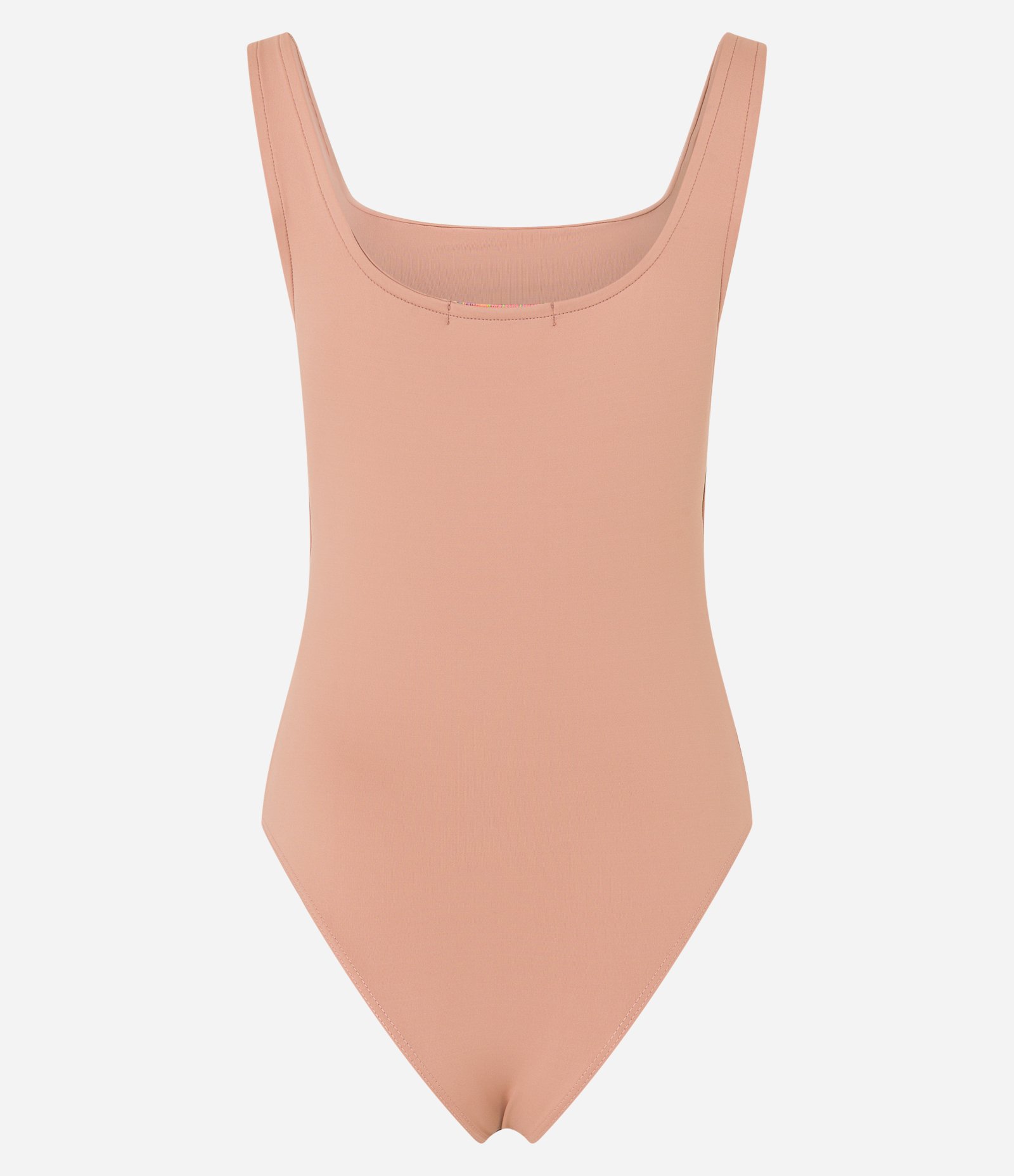 Body em Poliamida com Decote Redondo e Alça Média Laranja Coral 5