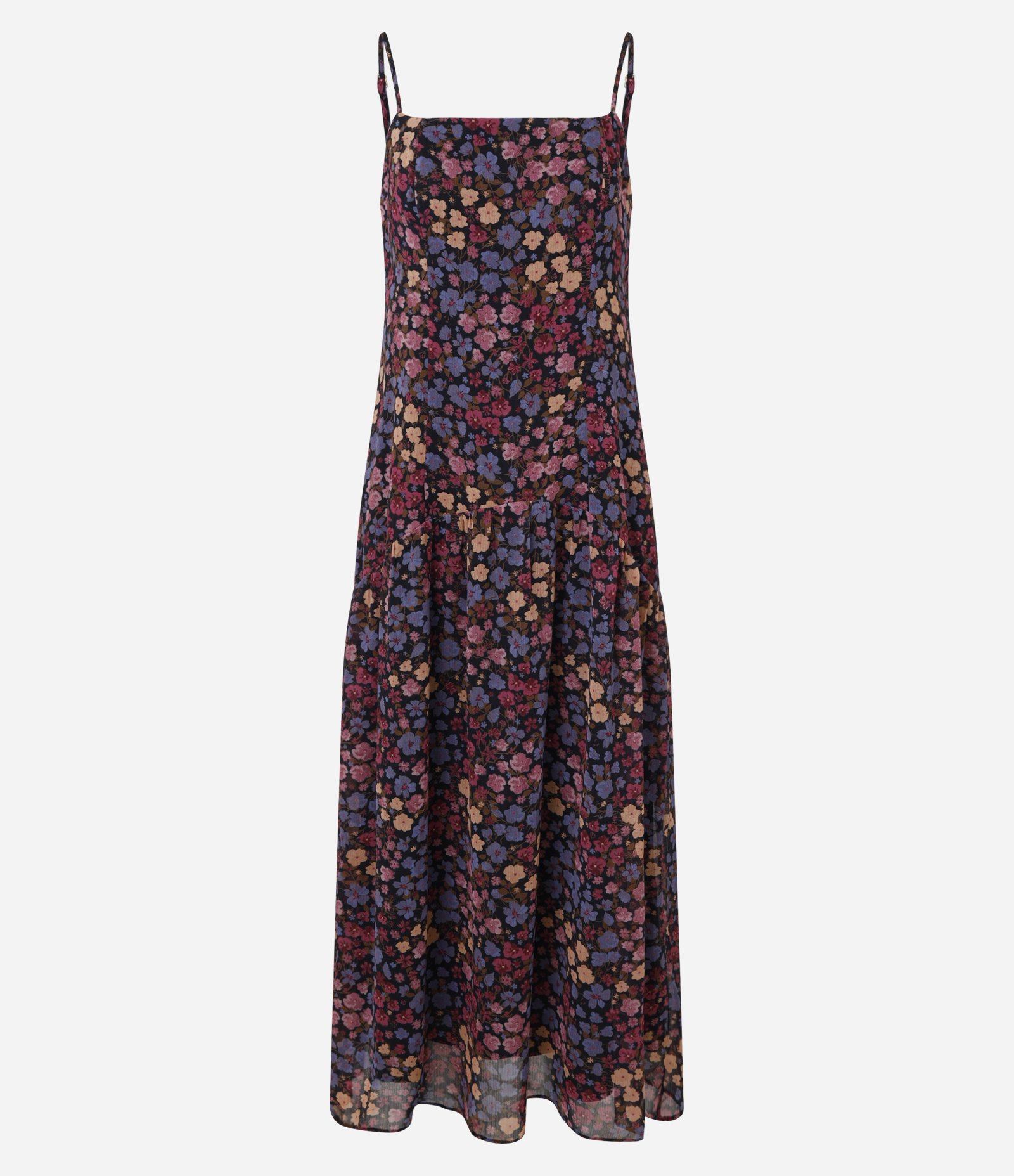 Vestido Evasê Midi em Chiffon com Estampa Floral Liberty Multicores 5