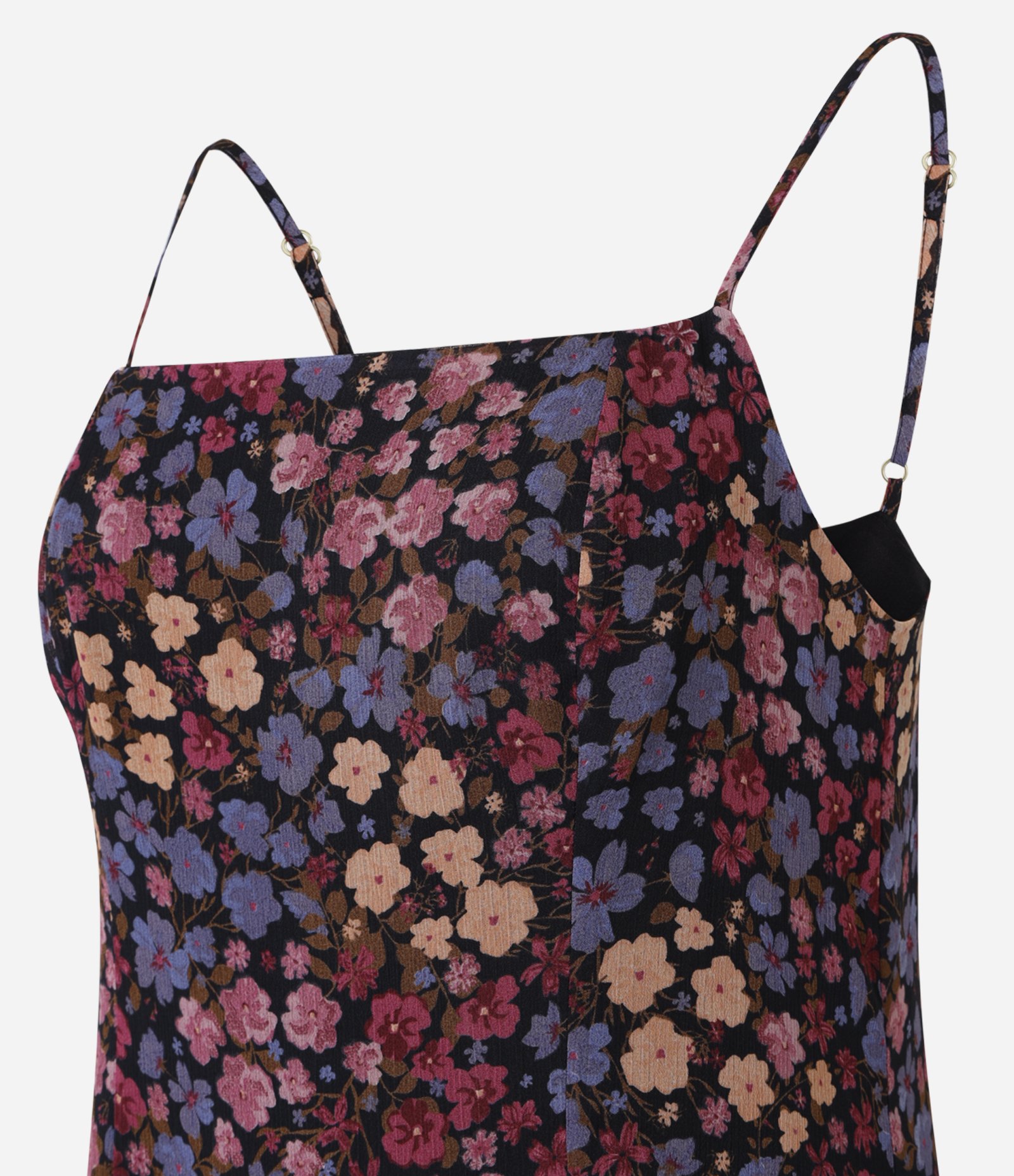 Vestido Evasê Midi em Chiffon com Estampa Floral Liberty Multicores 6