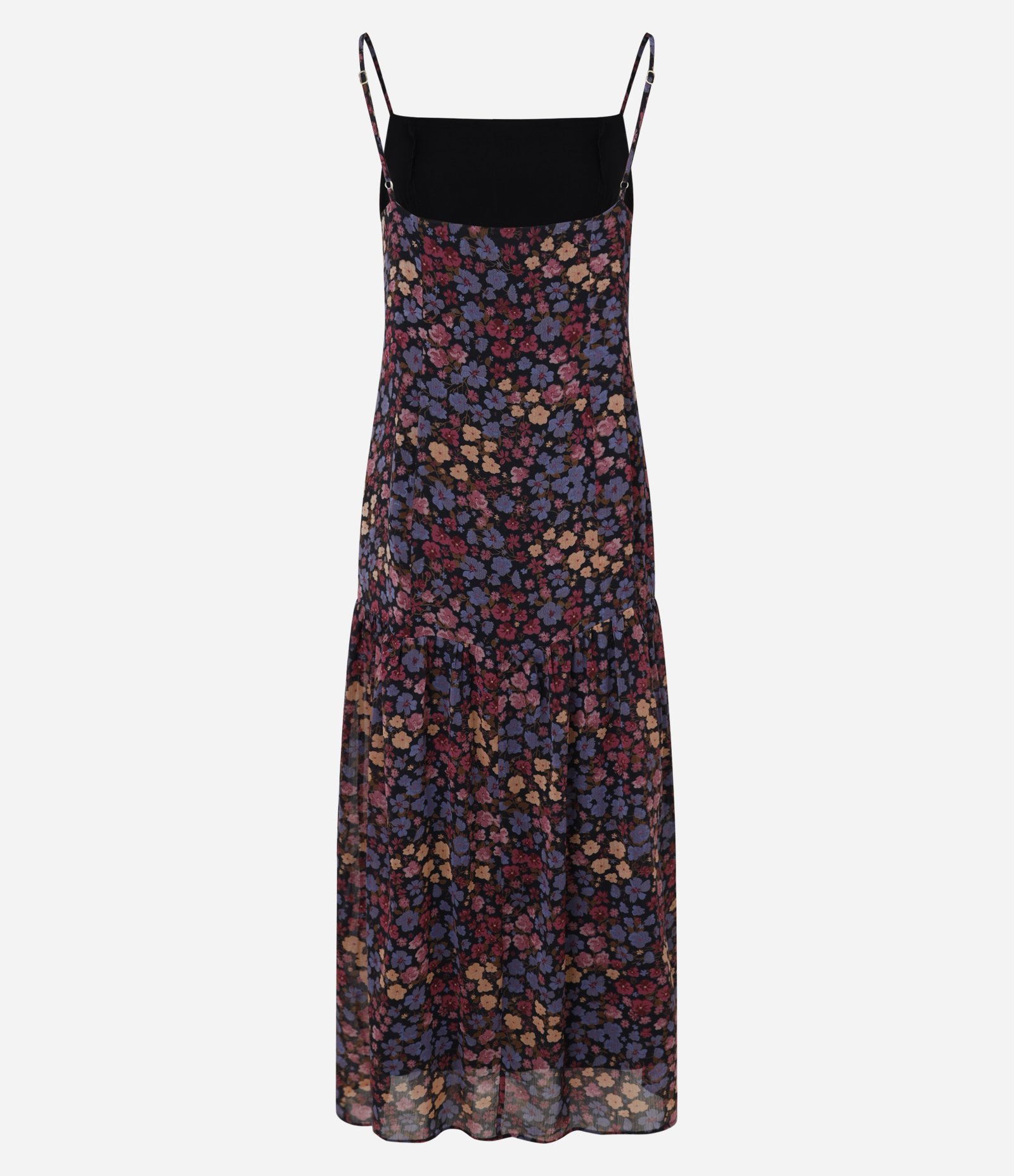 Vestido Evasê Midi em Chiffon com Estampa Floral Liberty Multicores 7