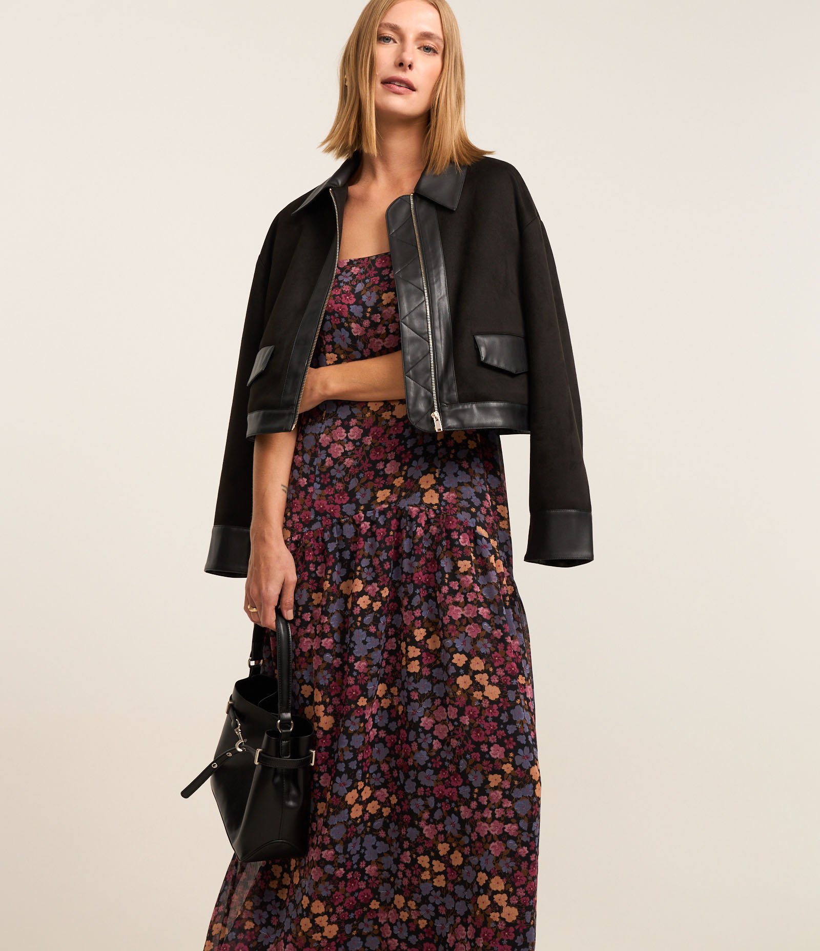 Vestido Evasê Midi em Chiffon com Estampa Floral Liberty Multicores 3