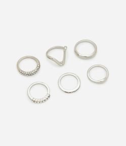 Kit 06 Anéis Diversos