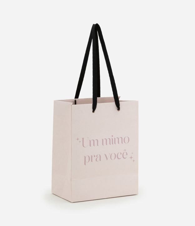 Sacola Pequena em Papel com Estampa Um Mimo Para Você