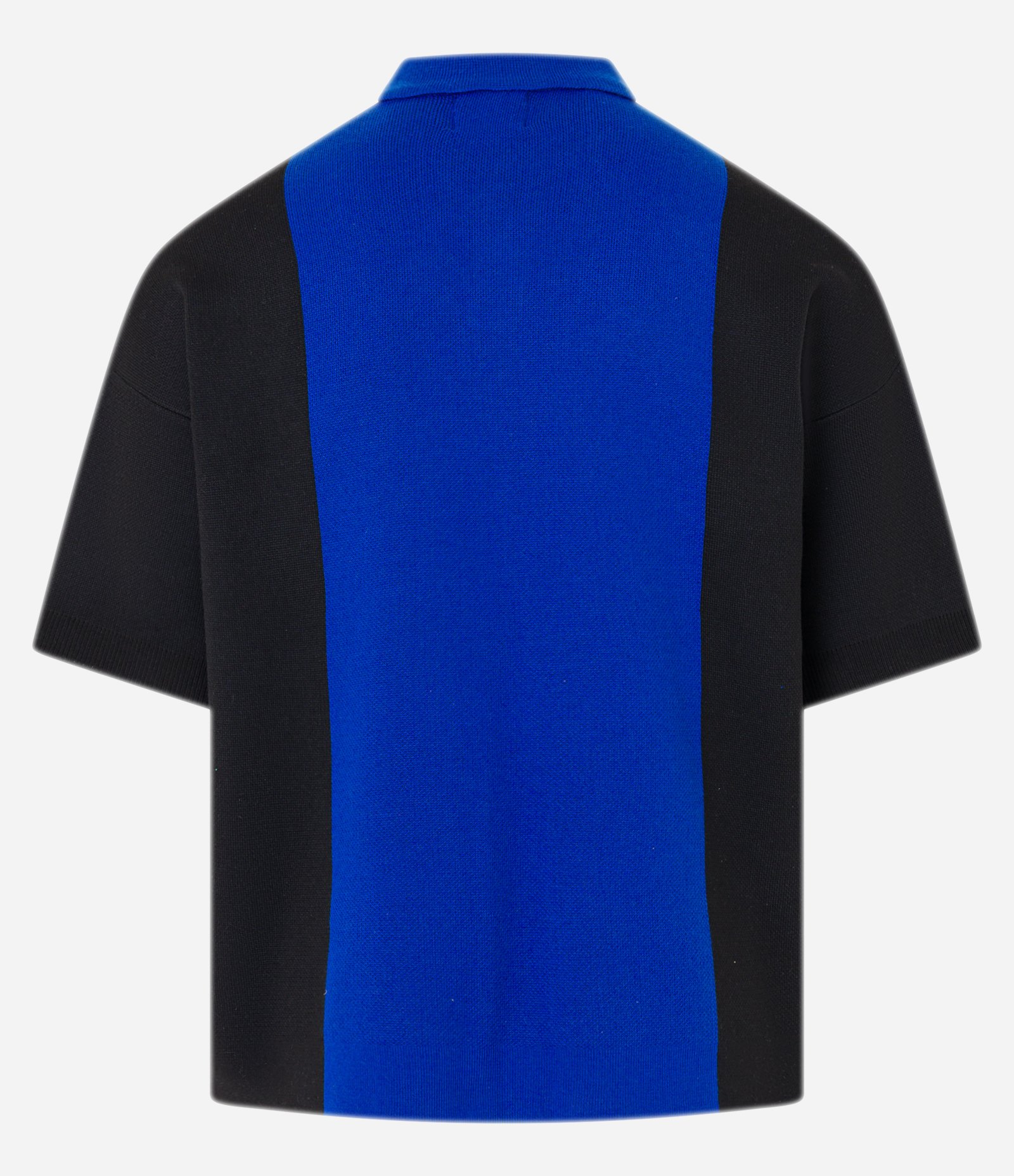 Camiseta Boxy Esportiva em Tricô com Estampa Velocita Azul 7