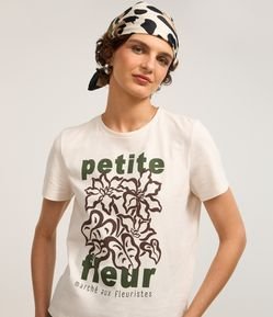 Blusa em Algodão com Estampa Petite Fleur