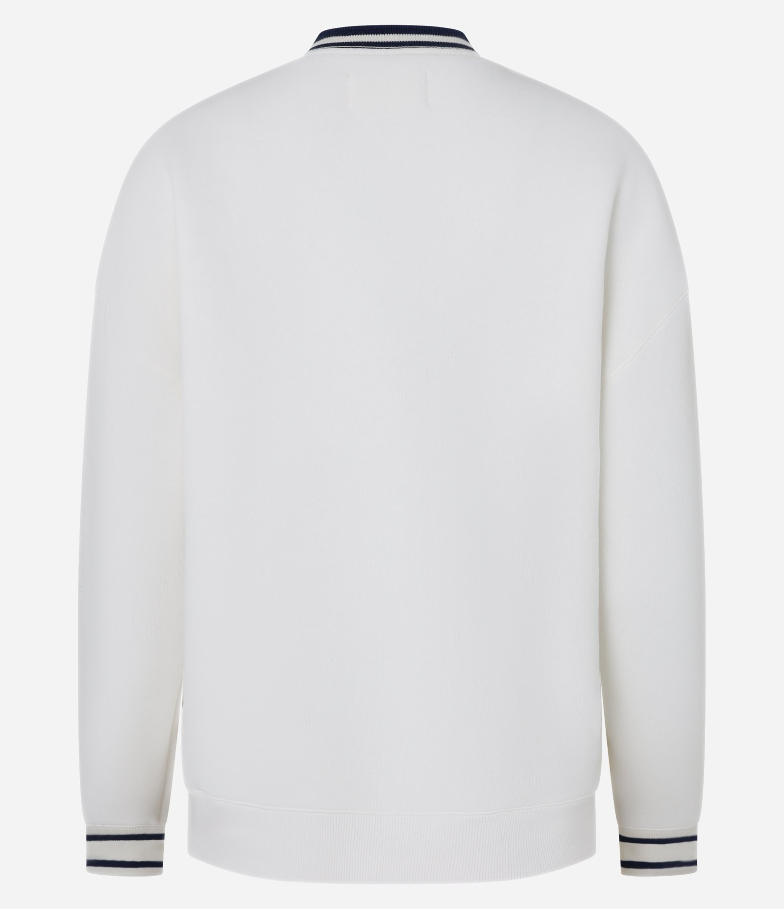 Casaco Moletom com Ribana e Bordado Montmartre Branco 6