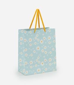 Embalagem de Presente Média com Margaridas