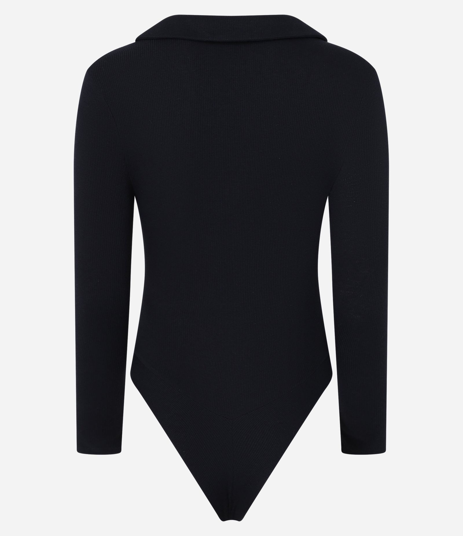 Body em Ribana com Gola Polo e Franzidos no Busto Preto 9