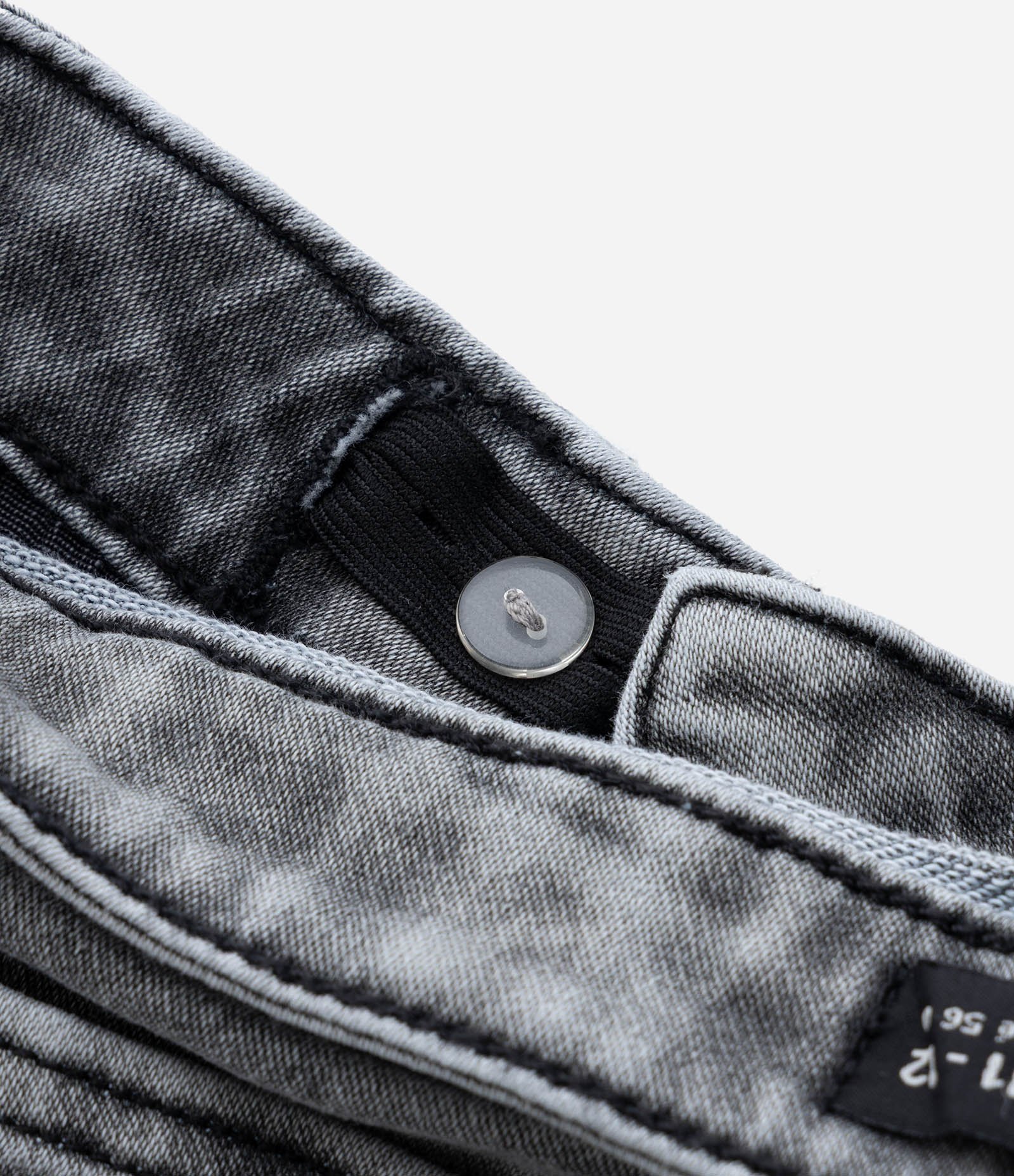 Calça Infantil em Jeans Básica Marmorizada - Tam 5 a 14 Anos Cinza 4