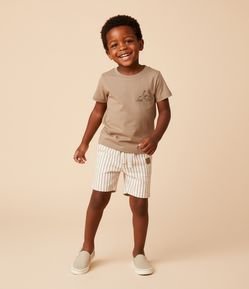 Camiseta Infantil com Estampa de Dinossauros no Peito – Tam 1 a 5/6 Anos