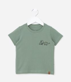 Camiseta Infantil com Estampa de Dinos - Tam 1 a 6 Anos