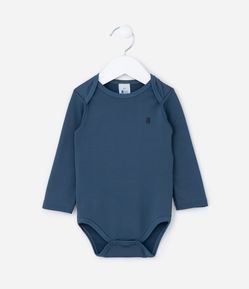 Body Longo Infantil em Malha Térmica - Tam RN a 24 meses