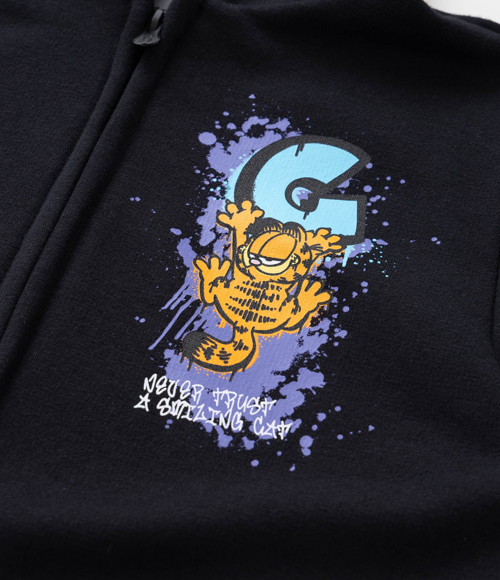 Casaco Infantil com Estampa Frente e Costas Garfield - Tam 5 a 14 Anos Preto 5