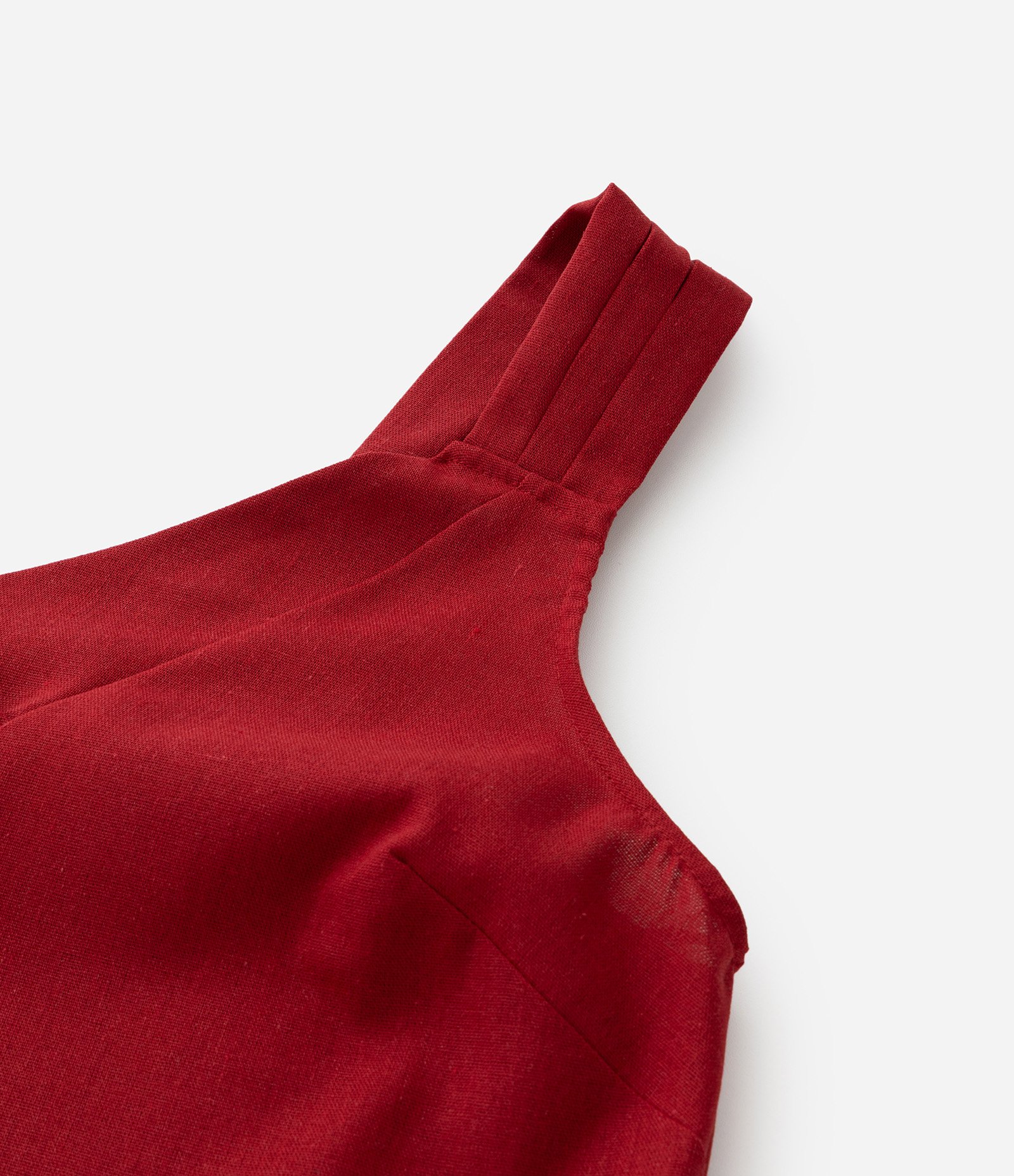 Regata em Viscolinho com Detalhe na Alça Curve & Plus Size Vermelho 7