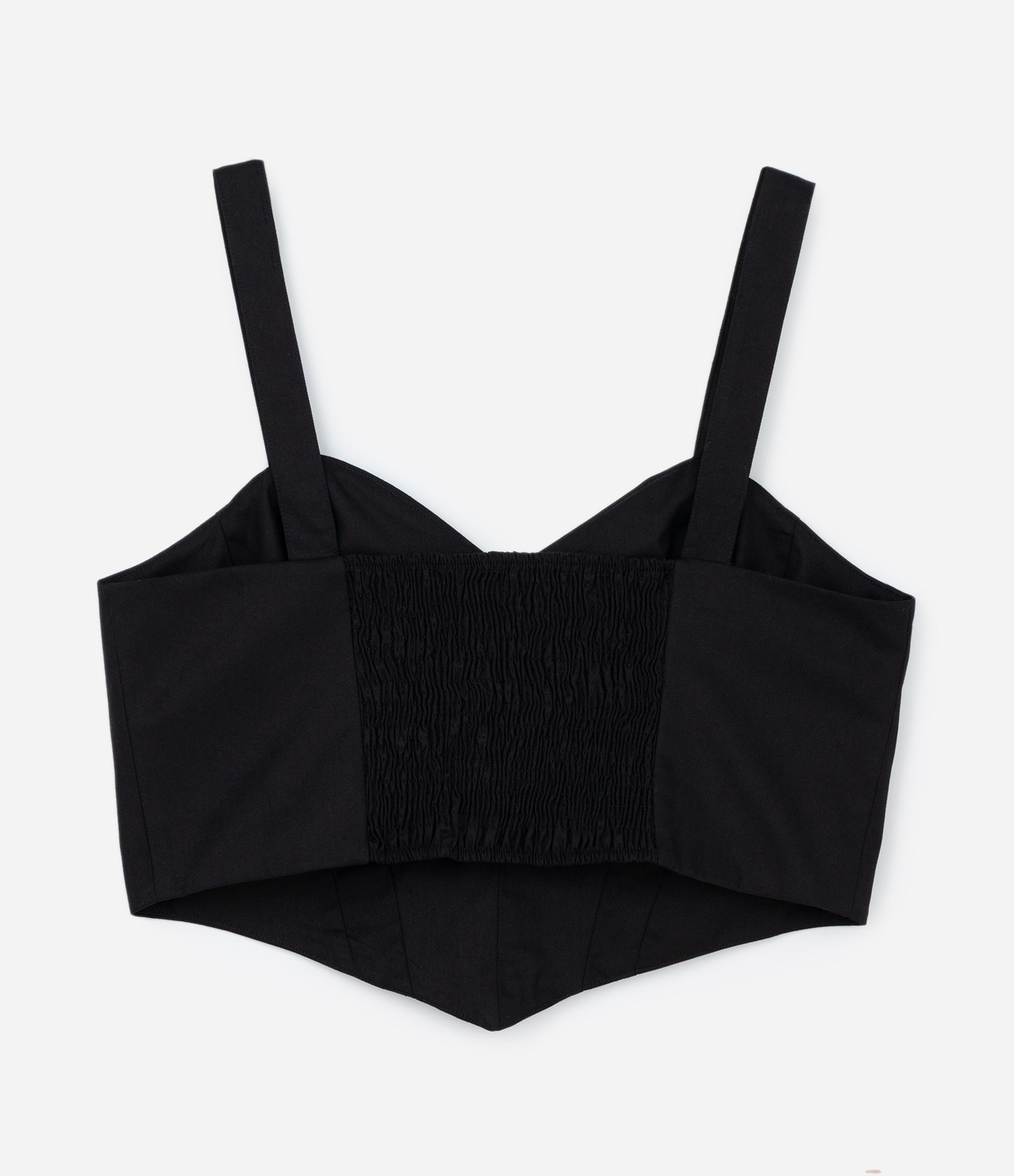 Top Coração em Sarja com Lastex Curve & Plus Size Preto 6