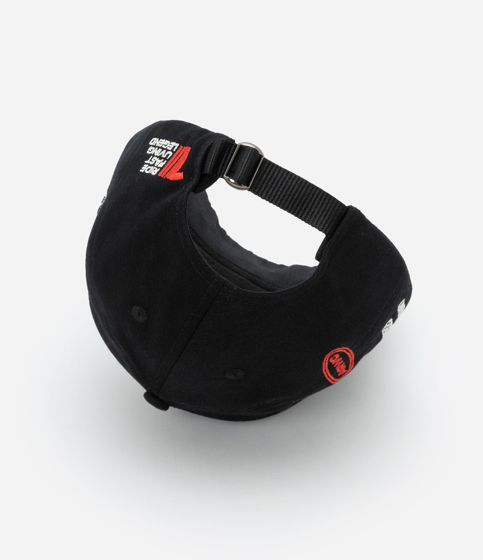 Boné em Sarja com Estampa Bordada Lettering Preto 3