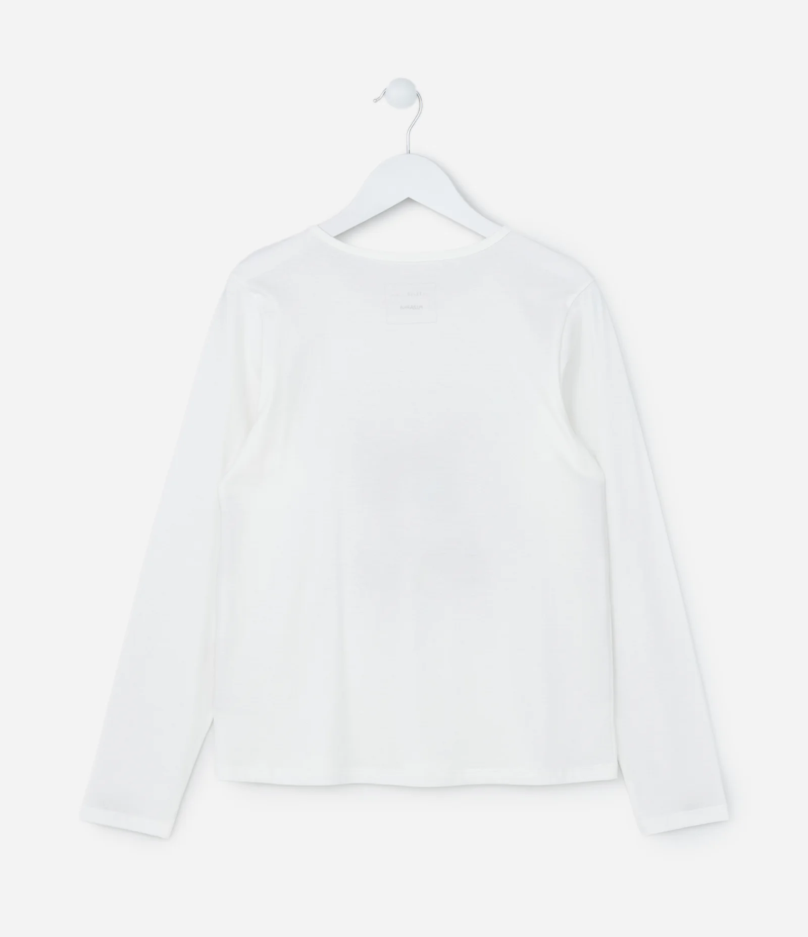 Camiseta Infantil com Estampa Gatinho - Tam 5 a 14 Anos Branco 2