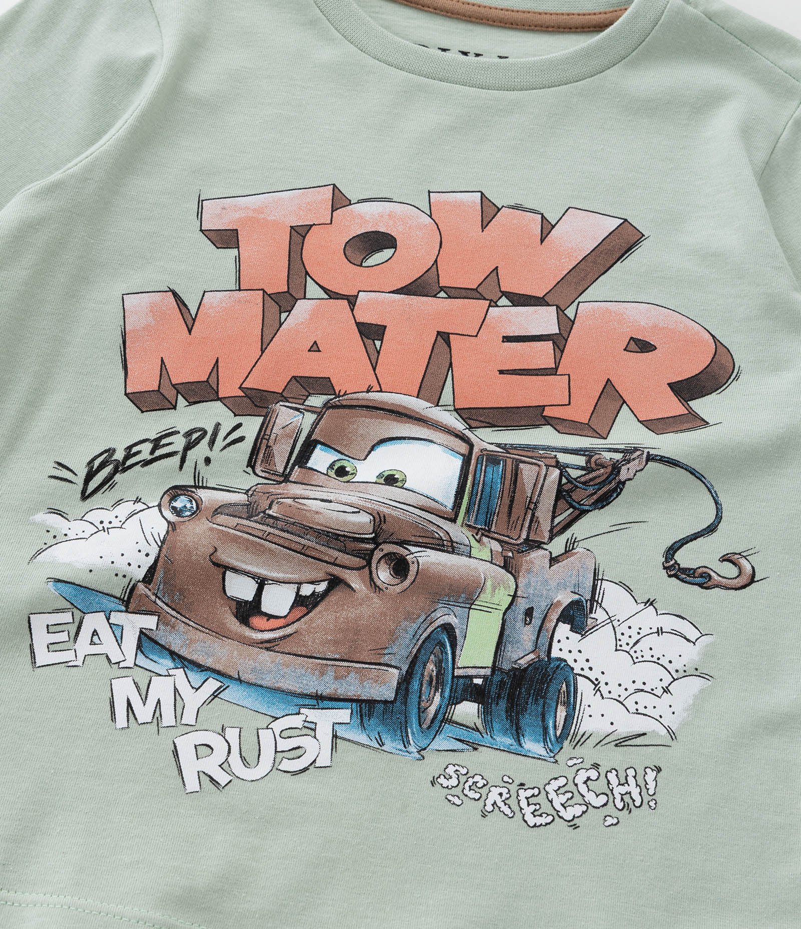 Pijama Infantil em Algodão com Estampa Carros - Tam 2 a 6 Anos Verde/Marrom 11