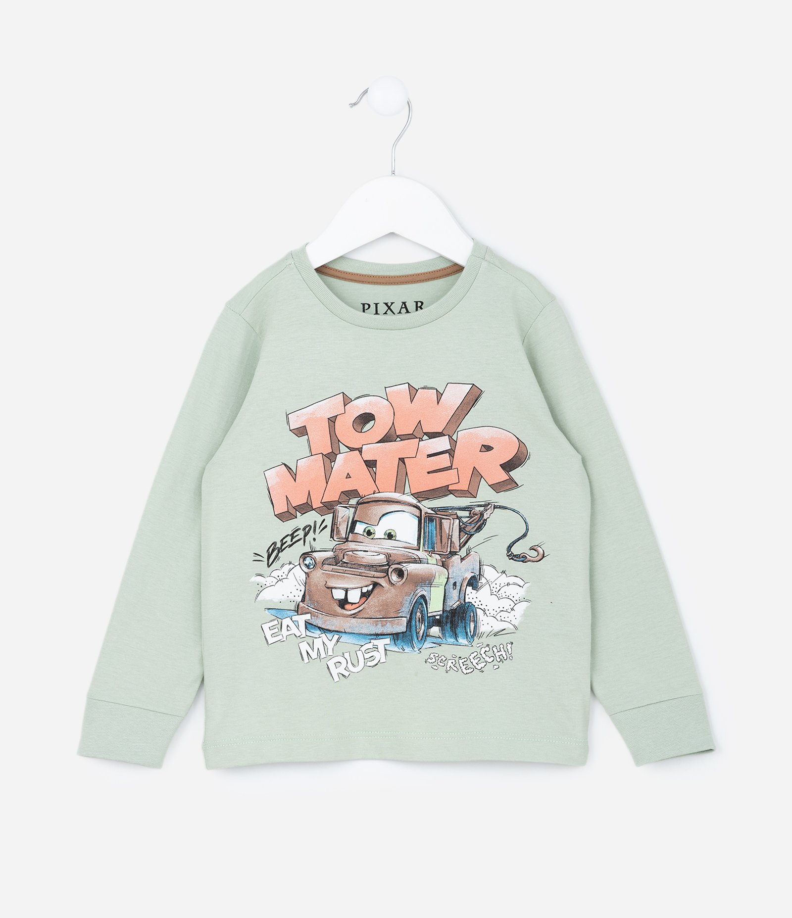 Pijama Infantil em Algodão com Estampa Carros - Tam 2 a 6 Anos Verde/Marrom 2