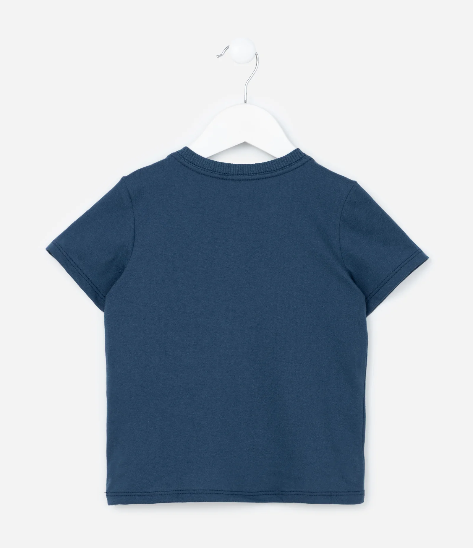 Camiseta Infantil com Estampa Interativa de Cabaninha - Tam 1 a 6 Anos Azul 2