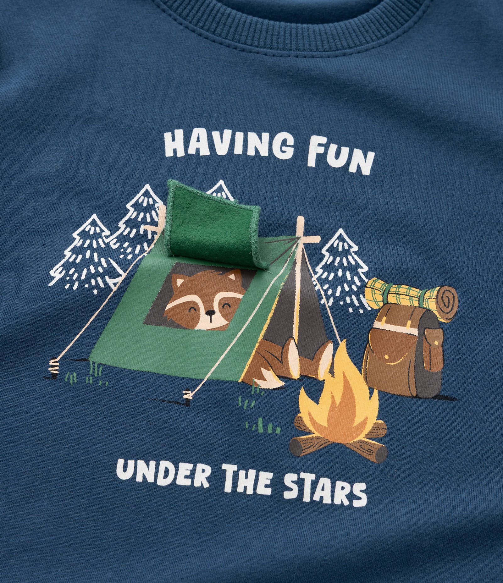 Camiseta Infantil com Estampa Interativa de Cabaninha - Tam 1 a 6 Anos Azul 4