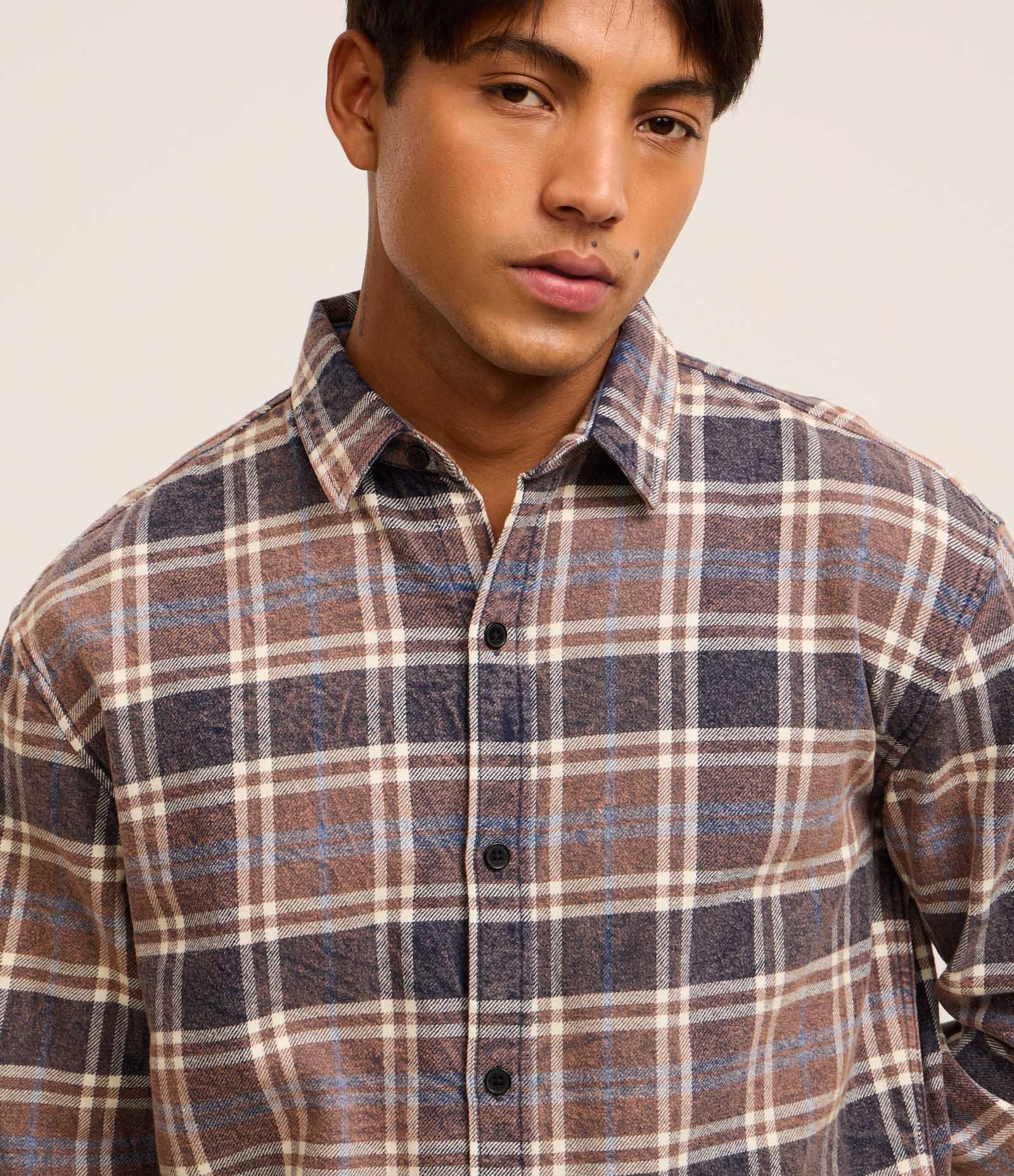 Camisa em Flanela com Estampa Xadrez Multicores 4