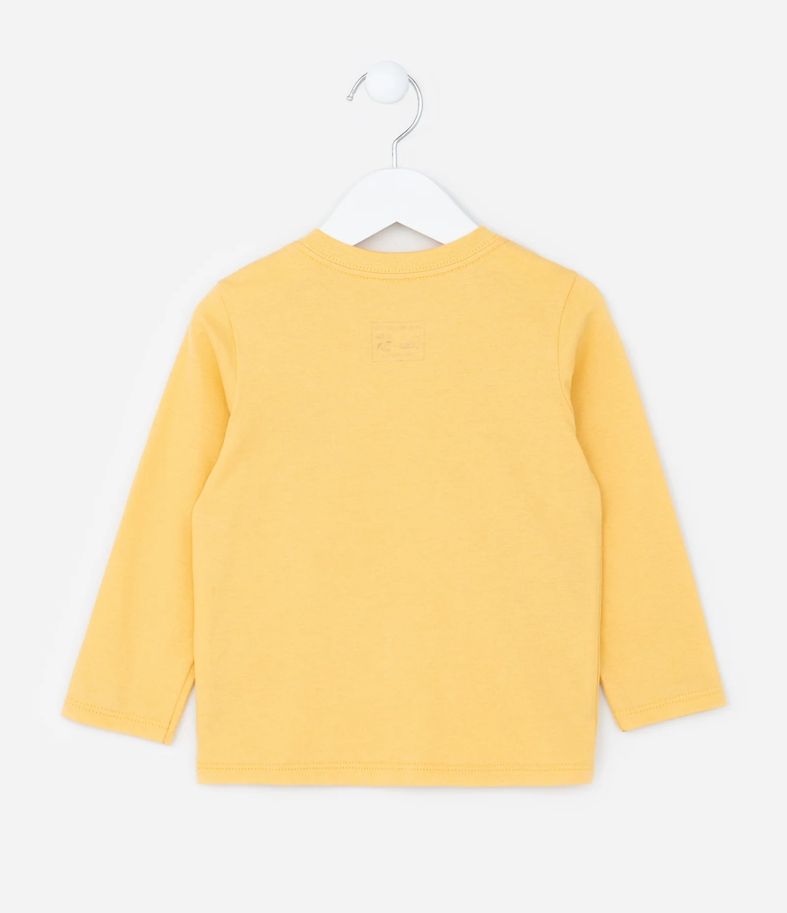 Camiseta Infantil com Estampa Interativa de Tartaruga - Tam 1 a 6 Anos Amarelo 2