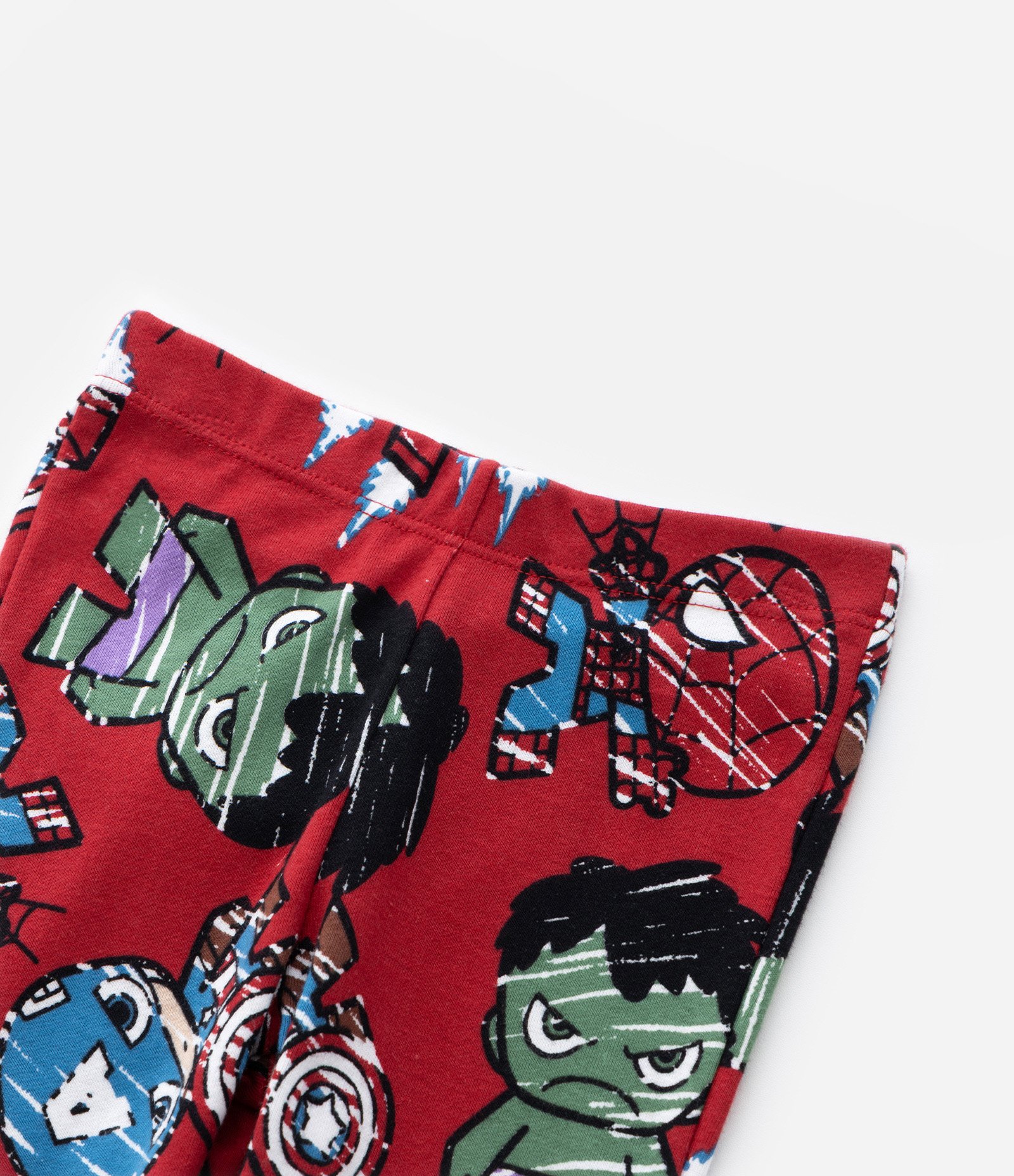 Pijama Infantil com Estampa Mini Heróis Marvel - Tam 2 a 6 Anos Cinza/Vermelho 8
