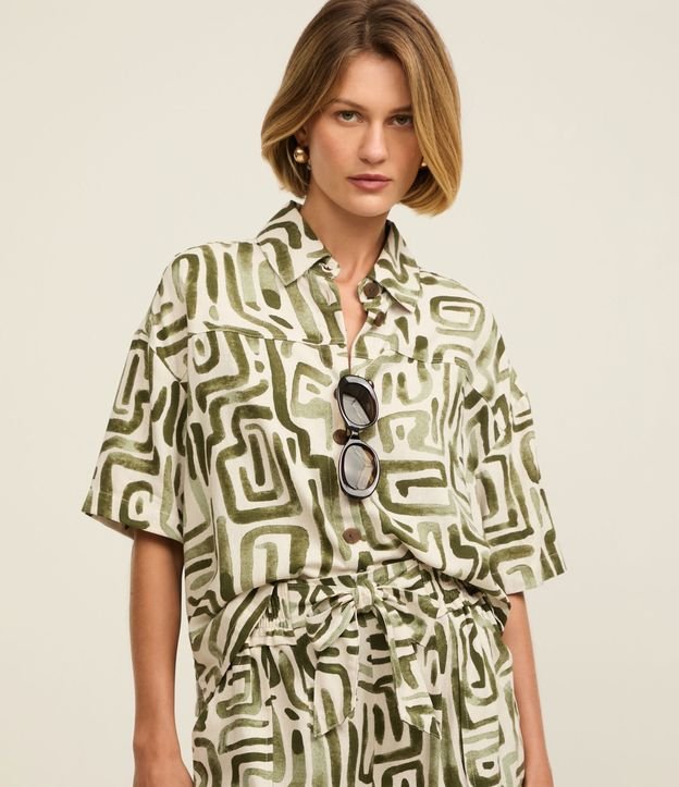 Cor: Verde/ Off White | Tamanho: PP