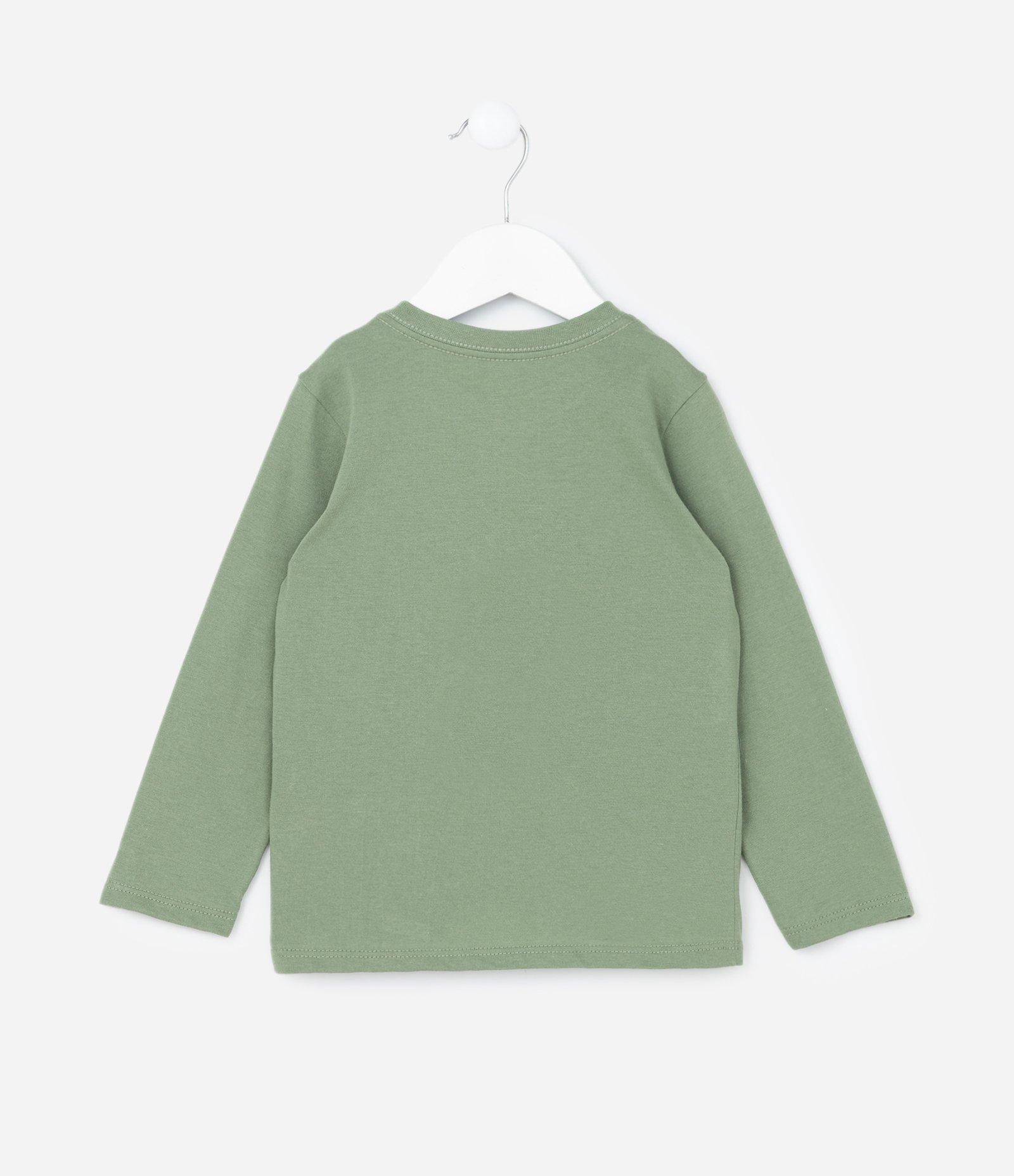 Camiseta Infantil com Estampa de Dinos 3D - Tam 1 a 6 Anos Verde 2