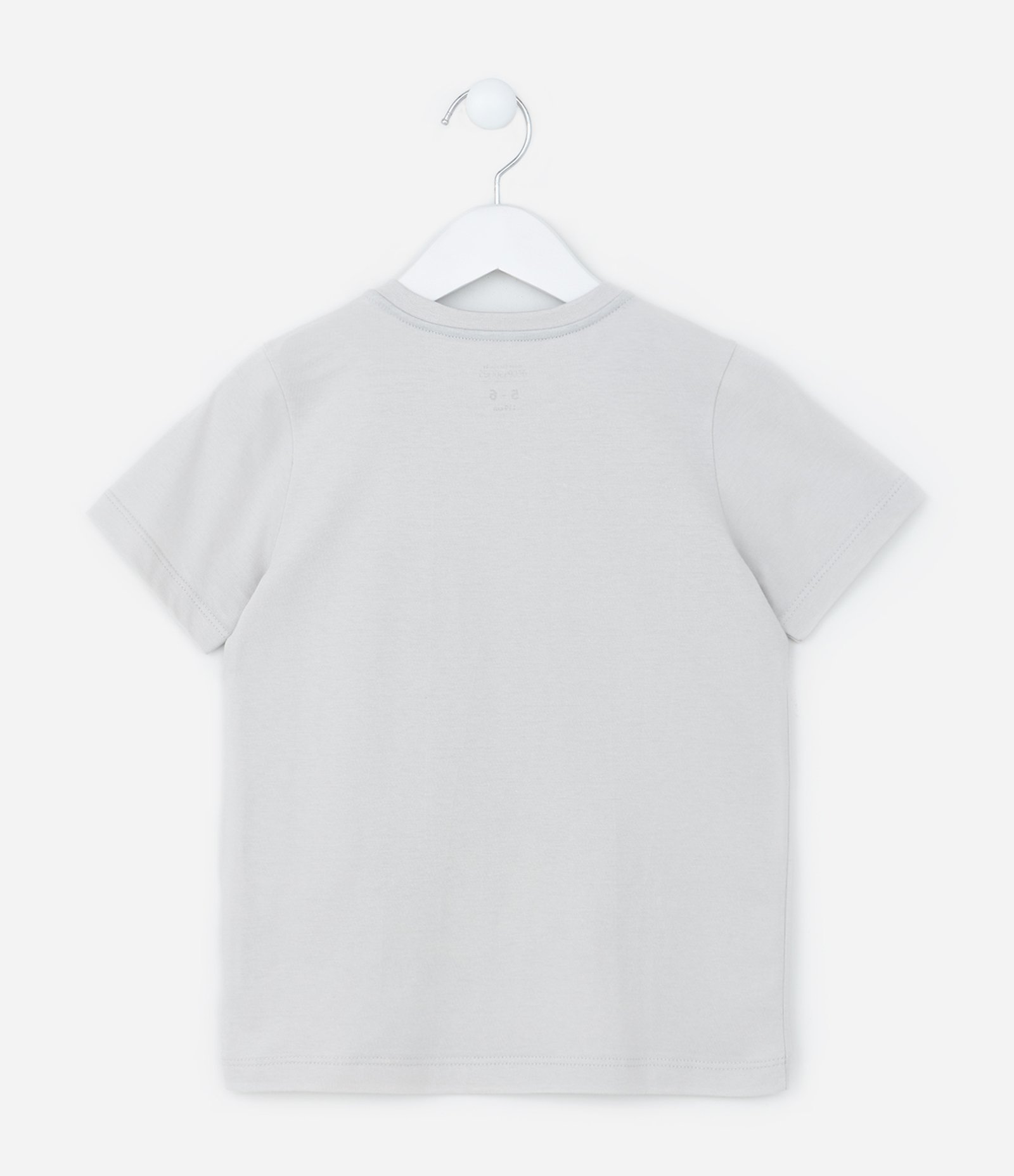 Pijama Infantil com Estampa Dino T-Rex - Tam  6 a 14 Anos Cinza/Azul 3