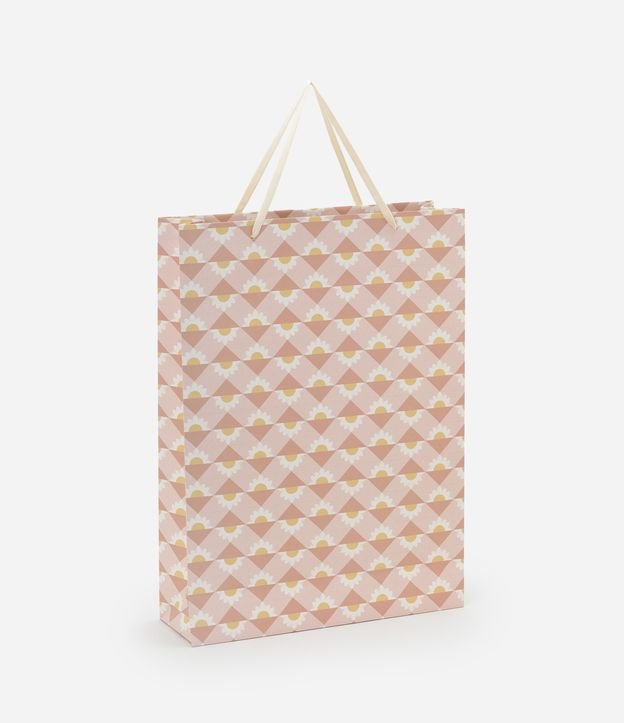 Embalagem de Presente Grande com Estampa Floral