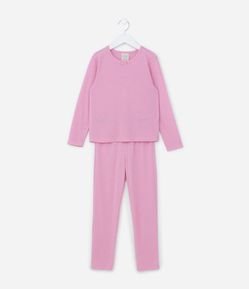 Pijama Infantil em Viscose Texturizado - Tam 3 ao 12