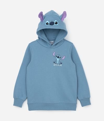 Casaco Infantil com Capuz e Orelhinhas do Stitch - Tam 4 a 10 Anos Casaco Infantil com Capuz e Orelhinhas do Stitch - Tam 4 a 10 Anos