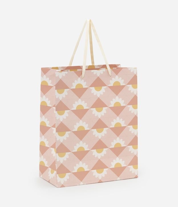 Embalagem de Presente Média com Estampa Floral