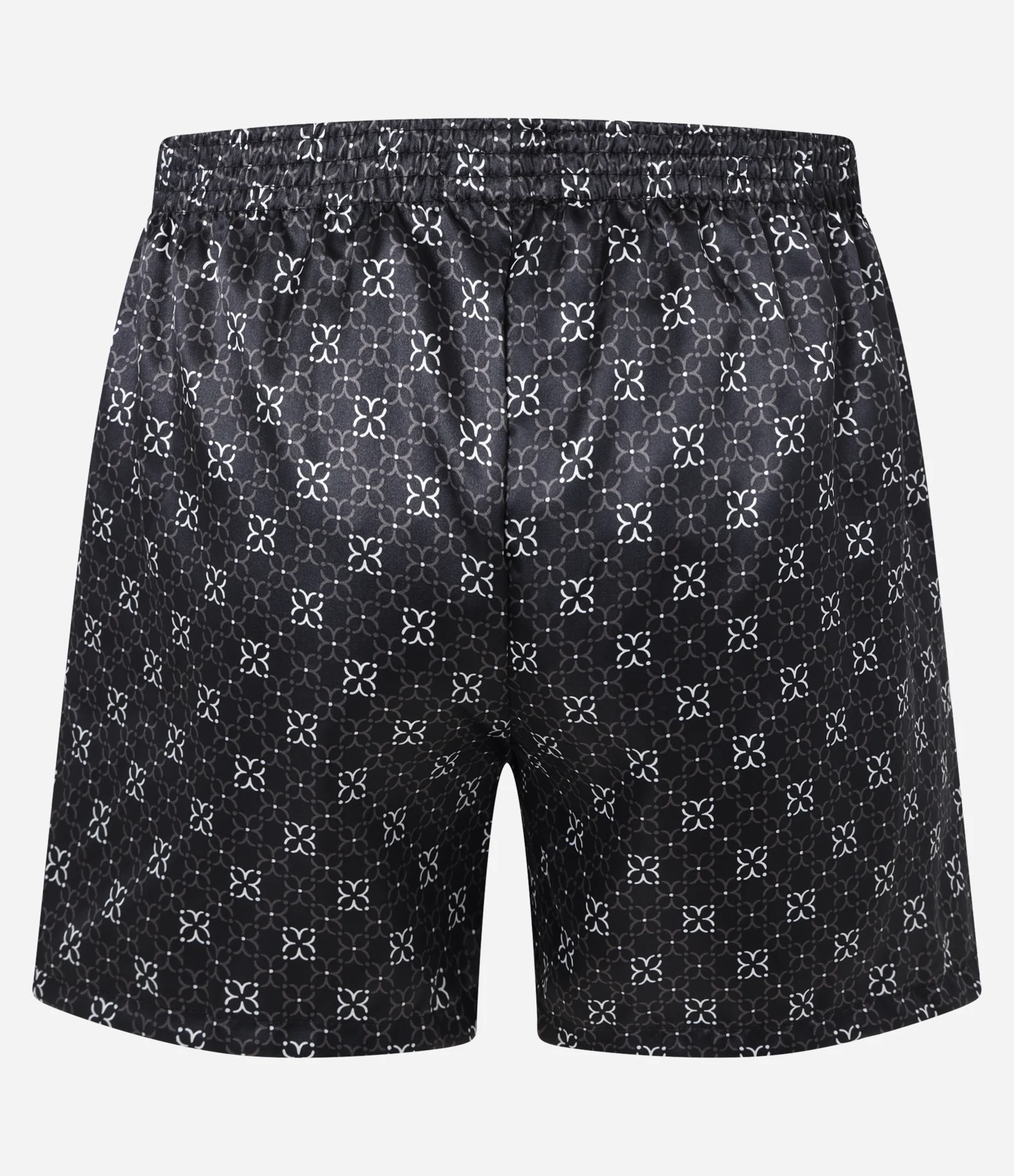 Cueca Samba Canção em Cetim com Estampa de Gravataria Preto 2