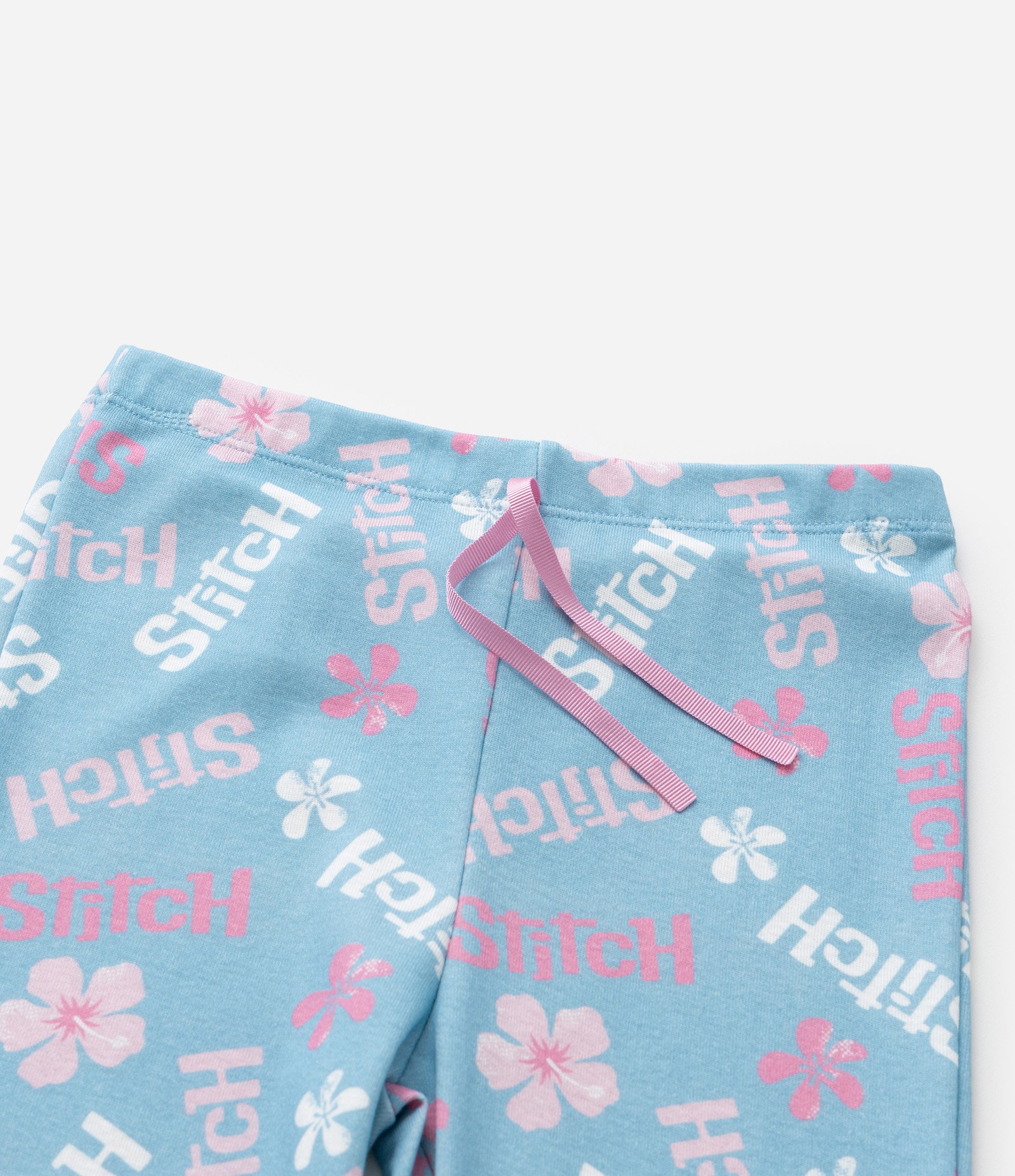 Pijama Infantil em Algodão com Estampa do Stitch - Tam 5 a 14 Anos Branco/Azul 9