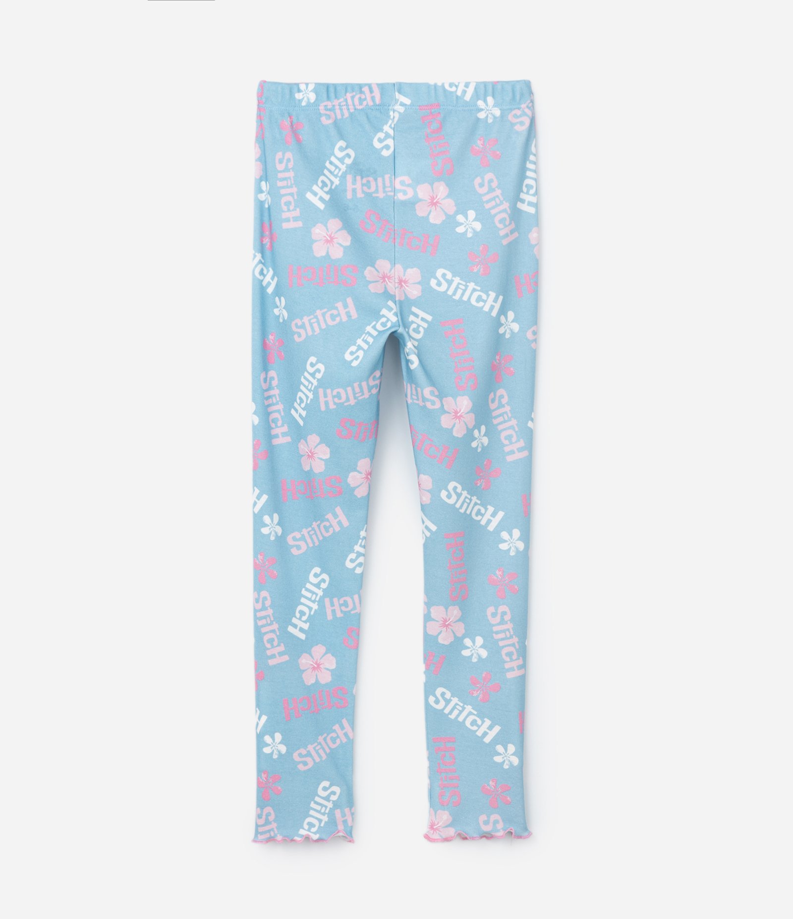 Pijama Infantil em Algodão com Estampa do Stitch - Tam 5 a 14 Anos Branco/Azul 5