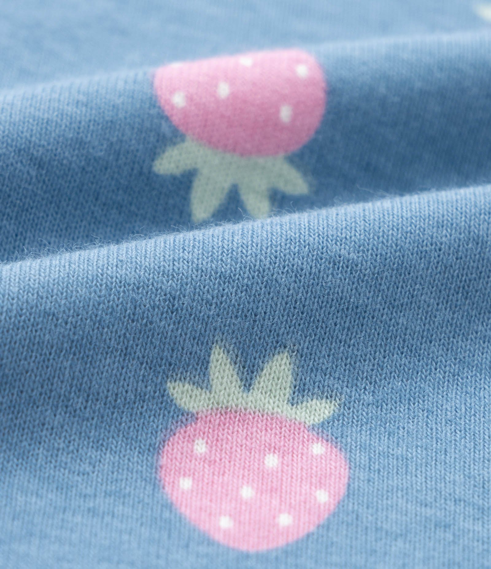 Pijama Infantil com Bordado de Moranguinho - Tam 2 a 4 Anos Azul 4