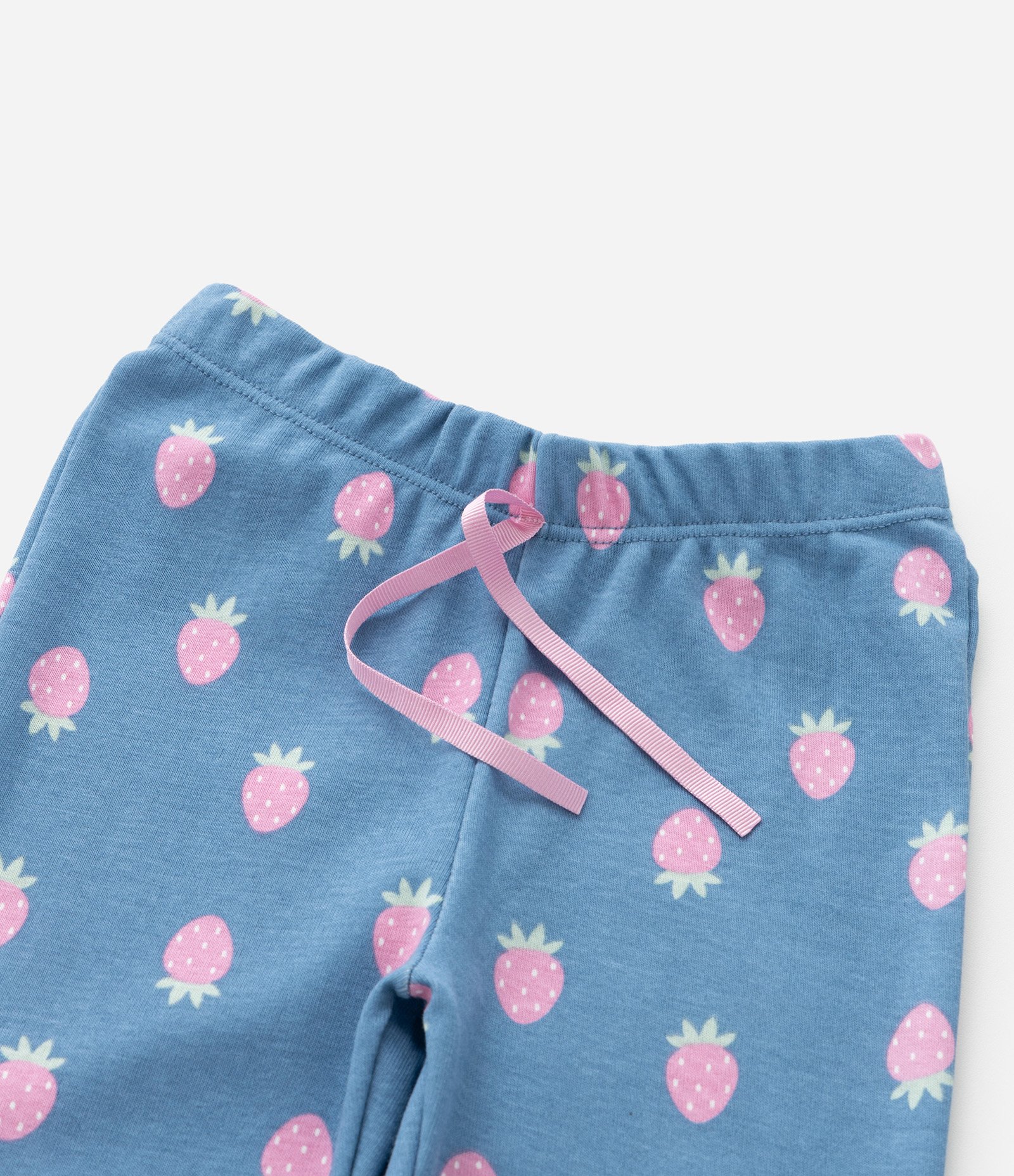 Pijama Infantil com Bordado de Moranguinho - Tam 2 a 4 Anos Azul 7