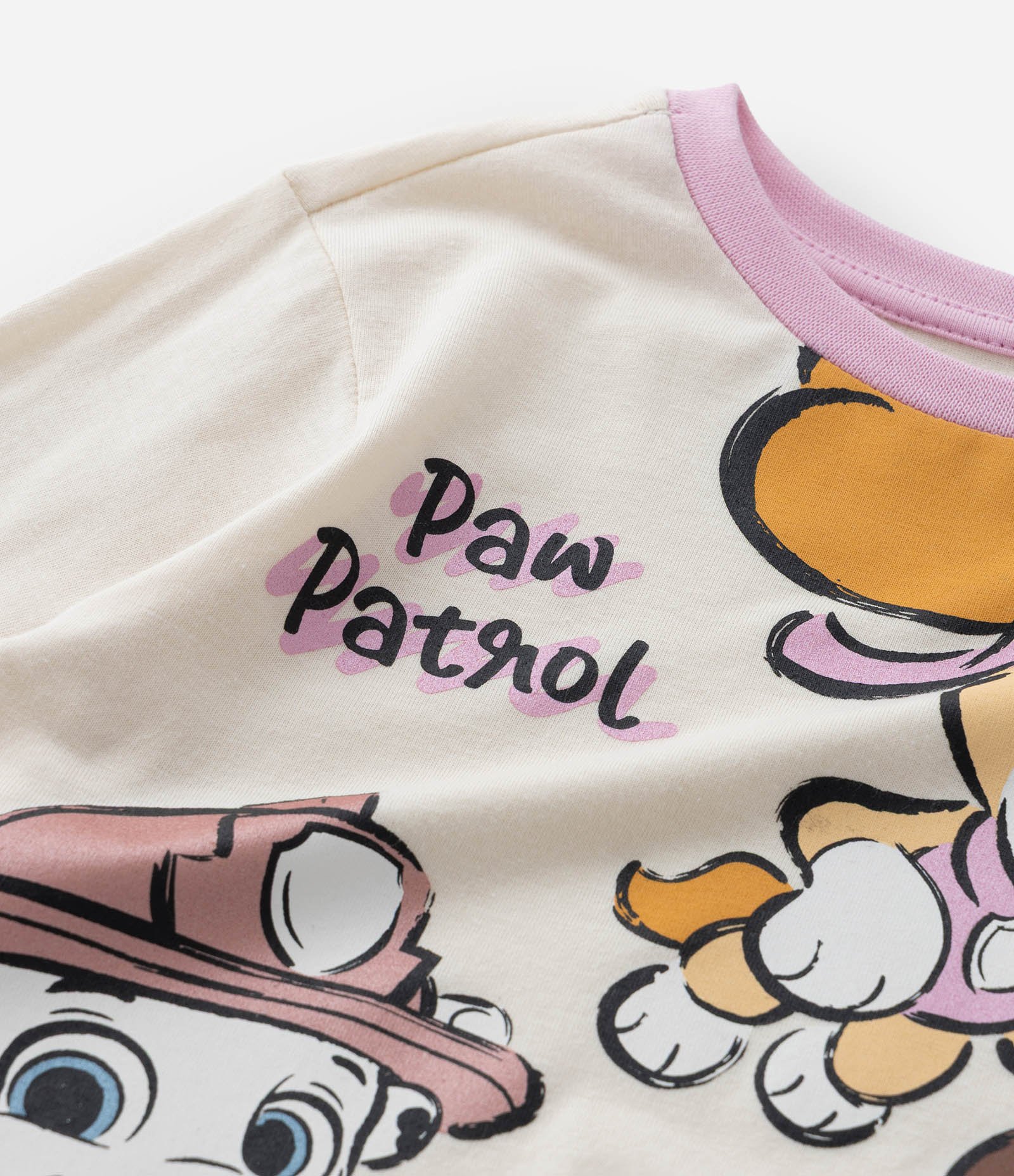 Pijama Infantil em Algodão com Estampa Patrulha Canina - Tam 2 a 6 Anos Rosa/Bege 11