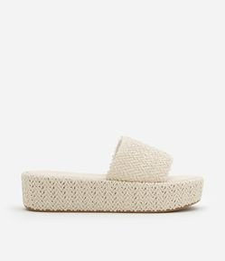 Sandália Flatform com Tressê