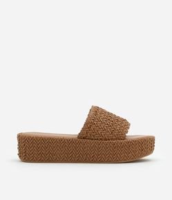 Sandália Flatform com Tressê