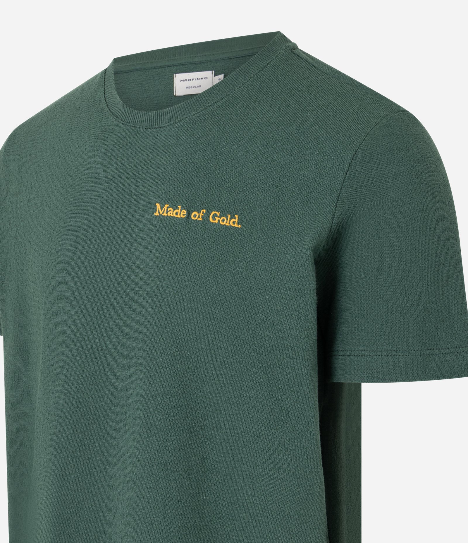 Camiseta em Algodão com Estampa Frente e Costas Paisley Verde 6