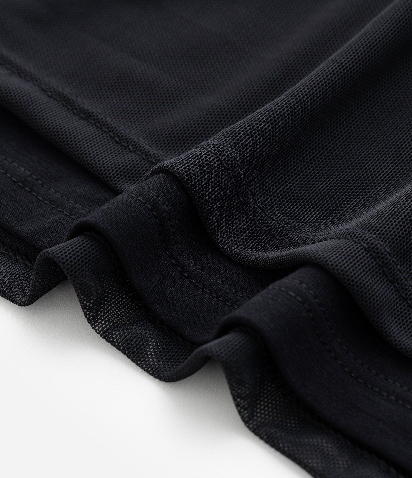 Vestido Midi Tule Sobreposto com Babados Curve & Plus Size Preto 8