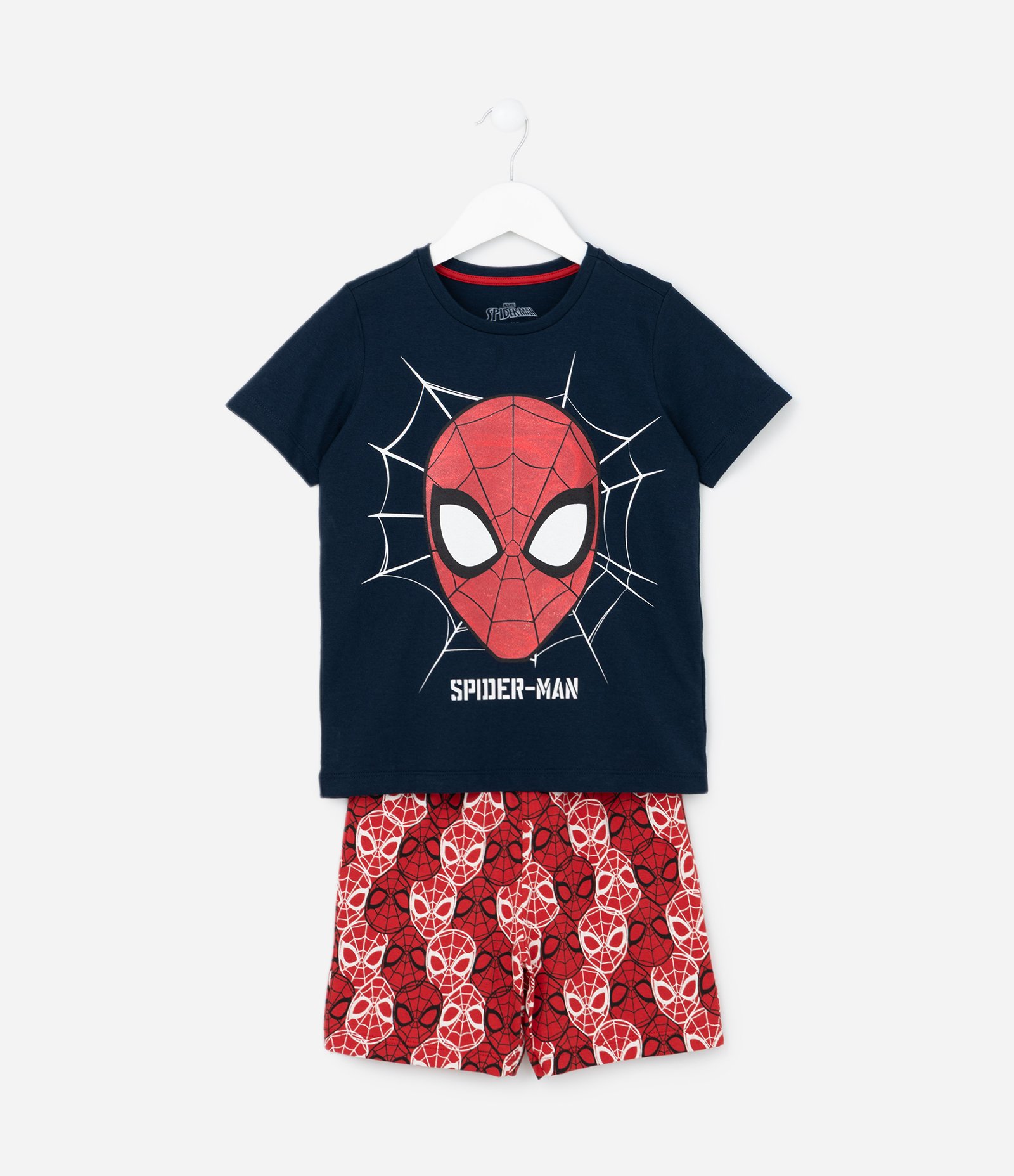 Pijama Infantil com Estampa Homem-Aranha - Tam 3 a 10 Anos Preto/Vermelho 1