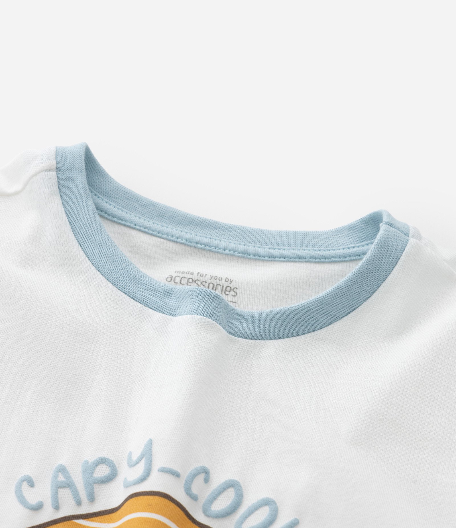 Pijama Infantil com Estampa de Capivara - Tam 2 a 6 Anos Azul/Branco 8
