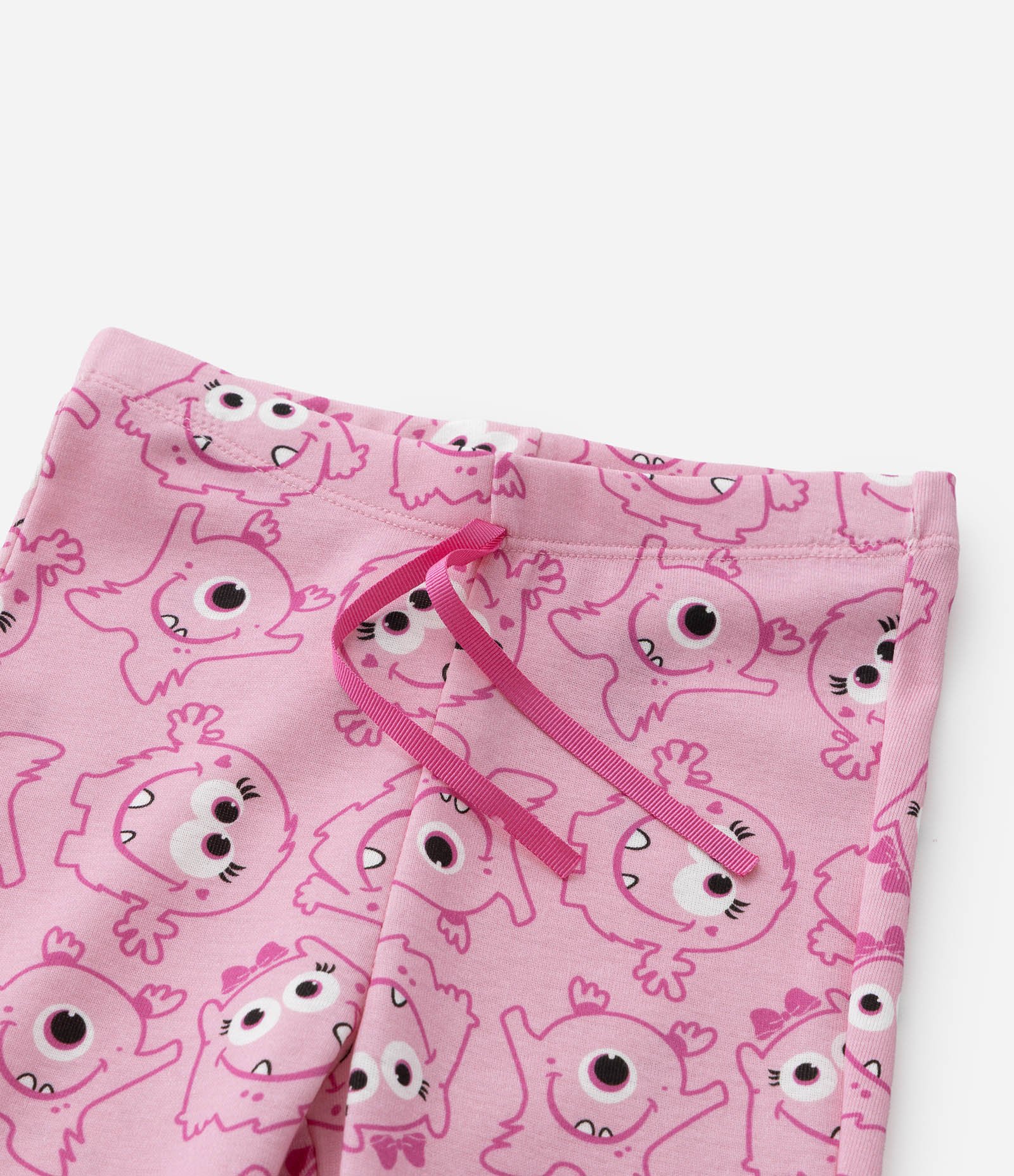 Pijama Infantil com Estampa Carinha de Mostra - Tam  2 a 6 Anos Rosa 7