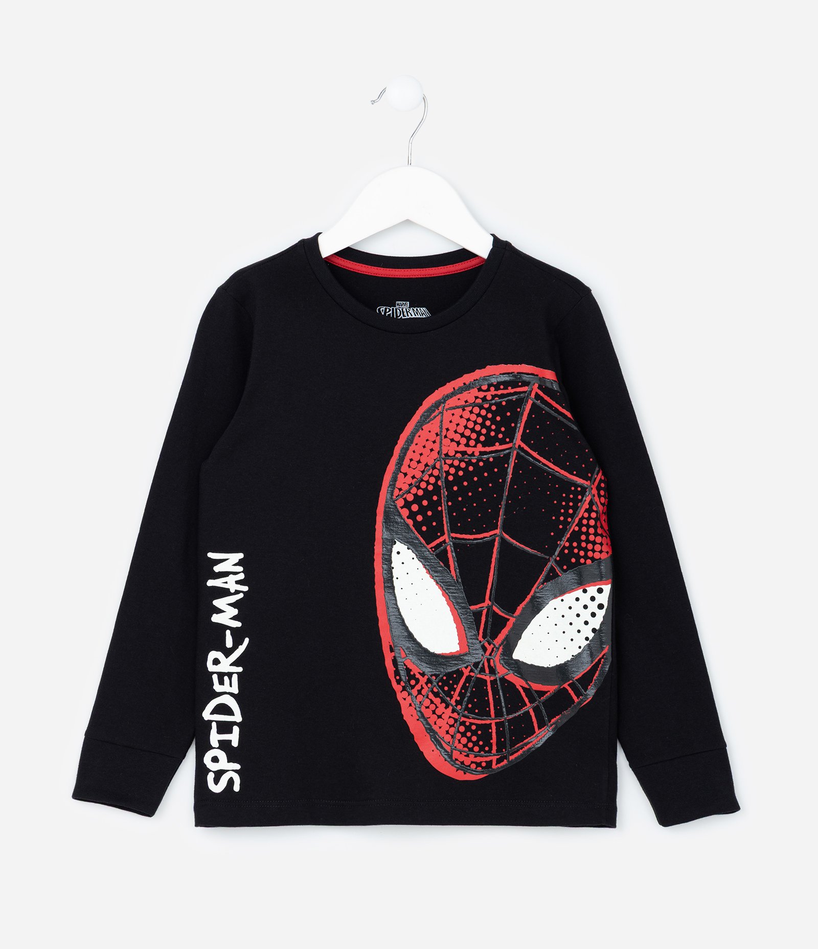 Pijama Infantil Longo com Estampa do Homem Aranha Brilha no Escuro- Tam 3 ao 10 anos Preto/Vermelho 2