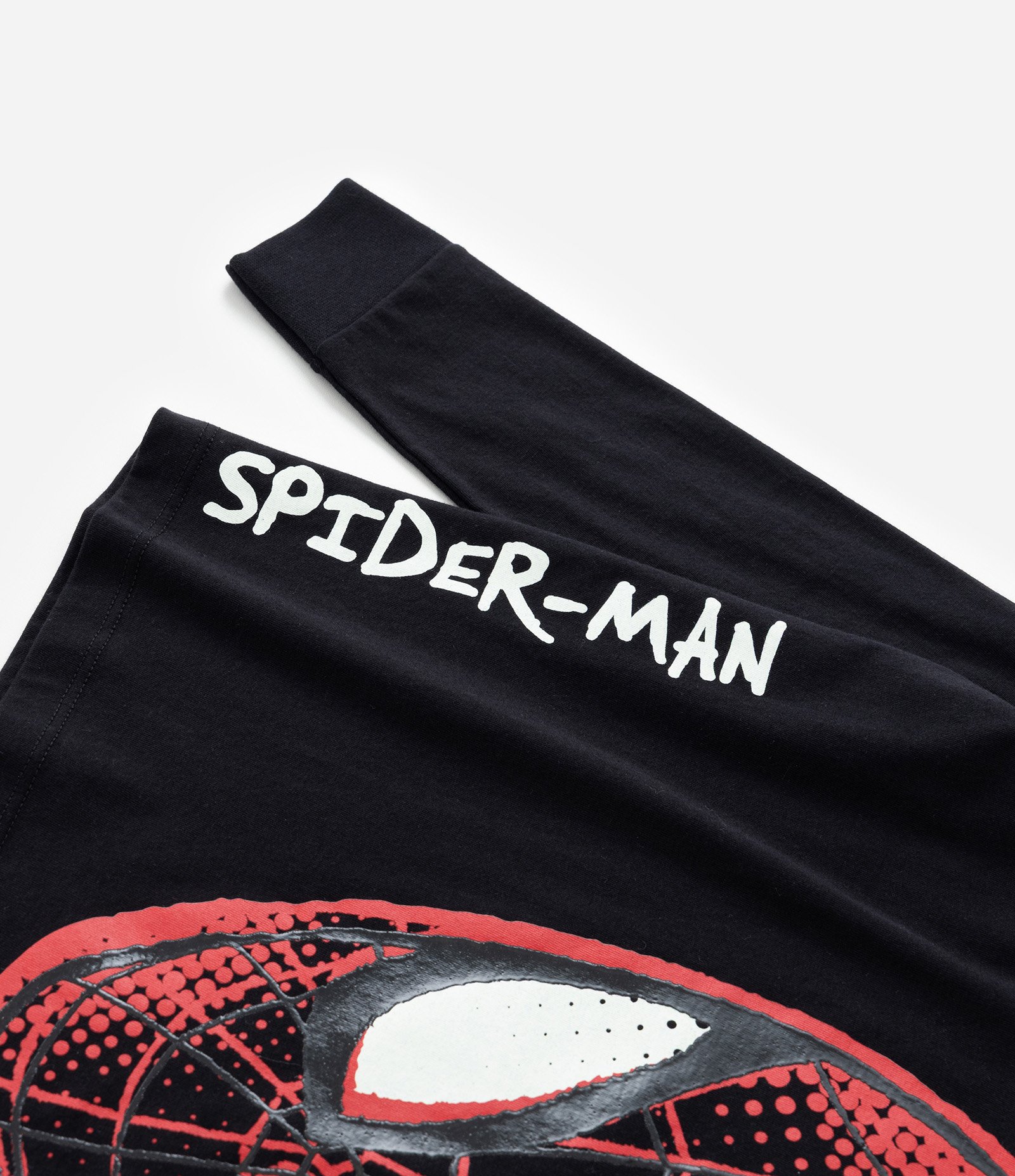 Pijama Infantil Longo com Estampa do Homem Aranha Brilha no Escuro- Tam 3 ao 10 anos Preto/Vermelho 5